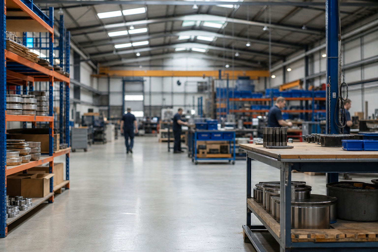 Interior of a light industrial workshop of the type a SSAS pension can buy and lease back