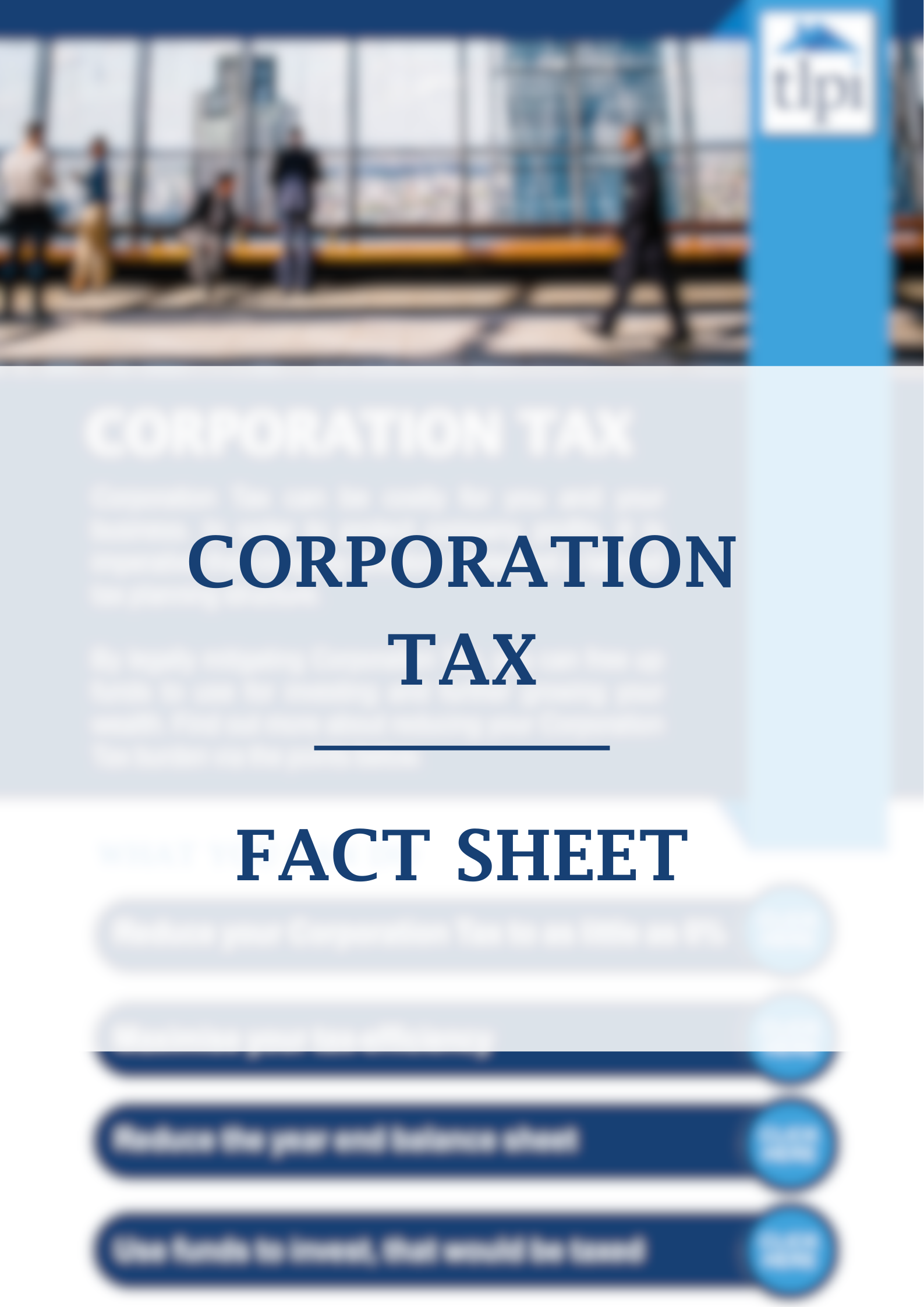 Corporation Tax Fact Sheet