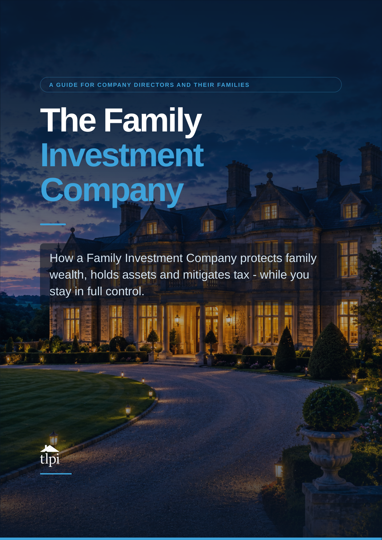 The guide to Family Investment Companies - guide cover