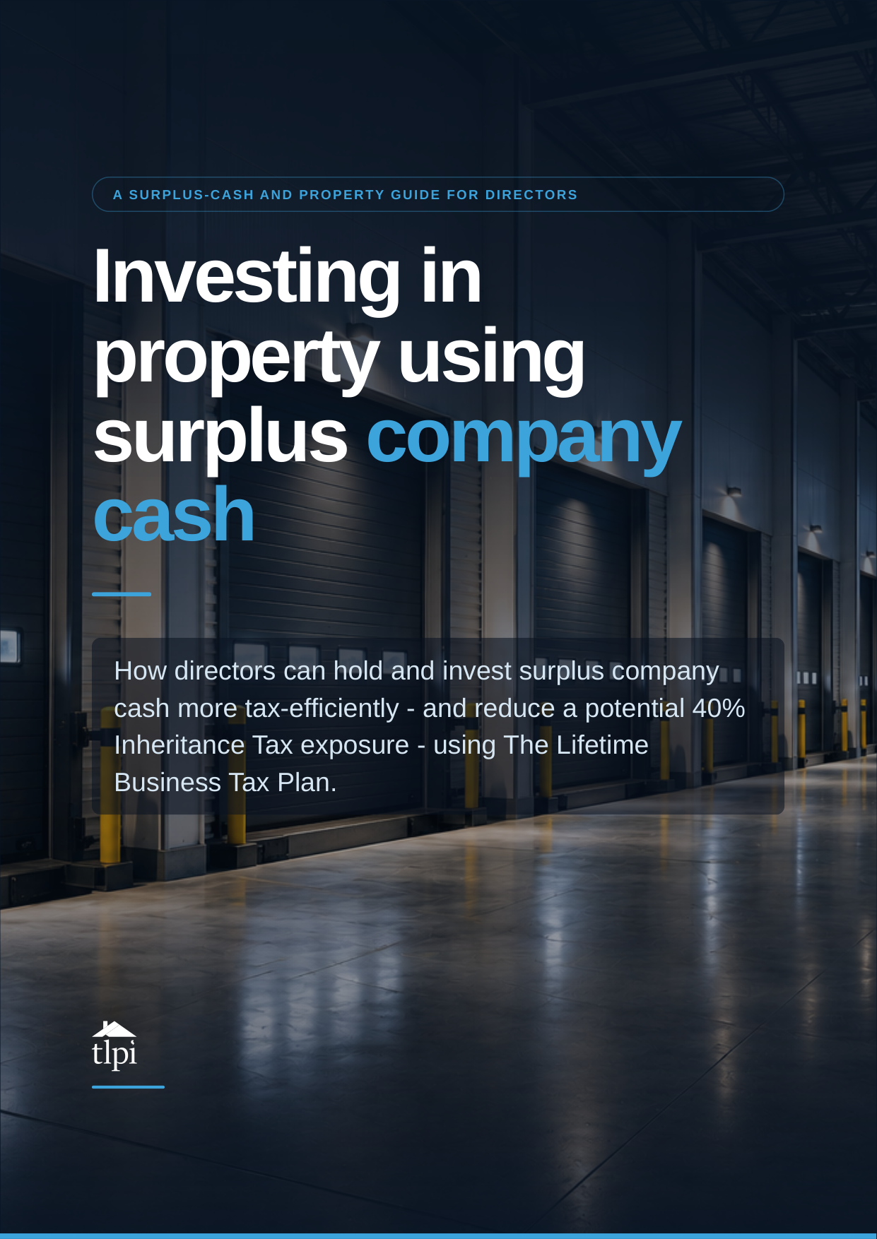 Investing in Property Using Surplus Company Cash cover