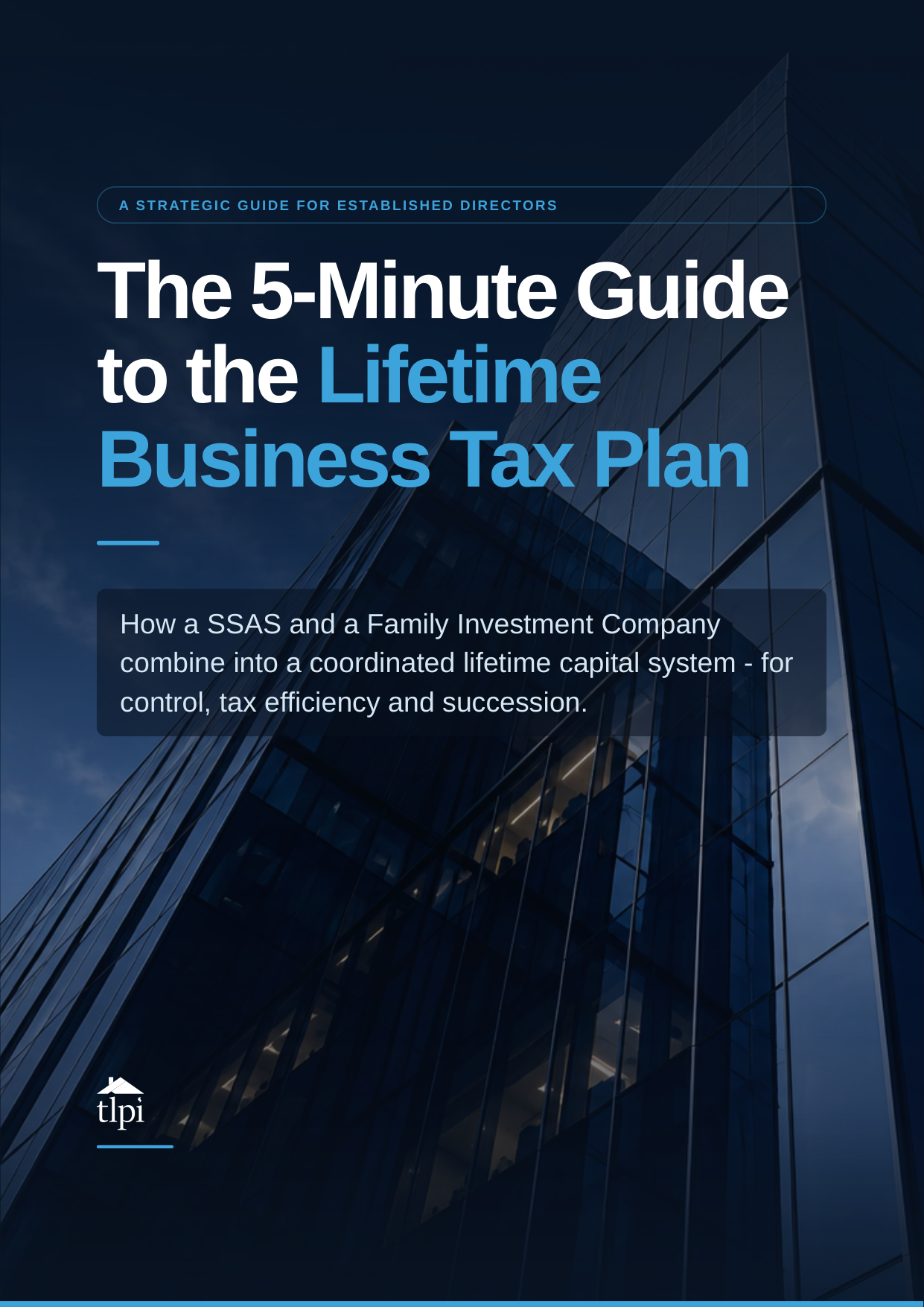 The Lifetime Business Tax Plan in 5 Minutes cover